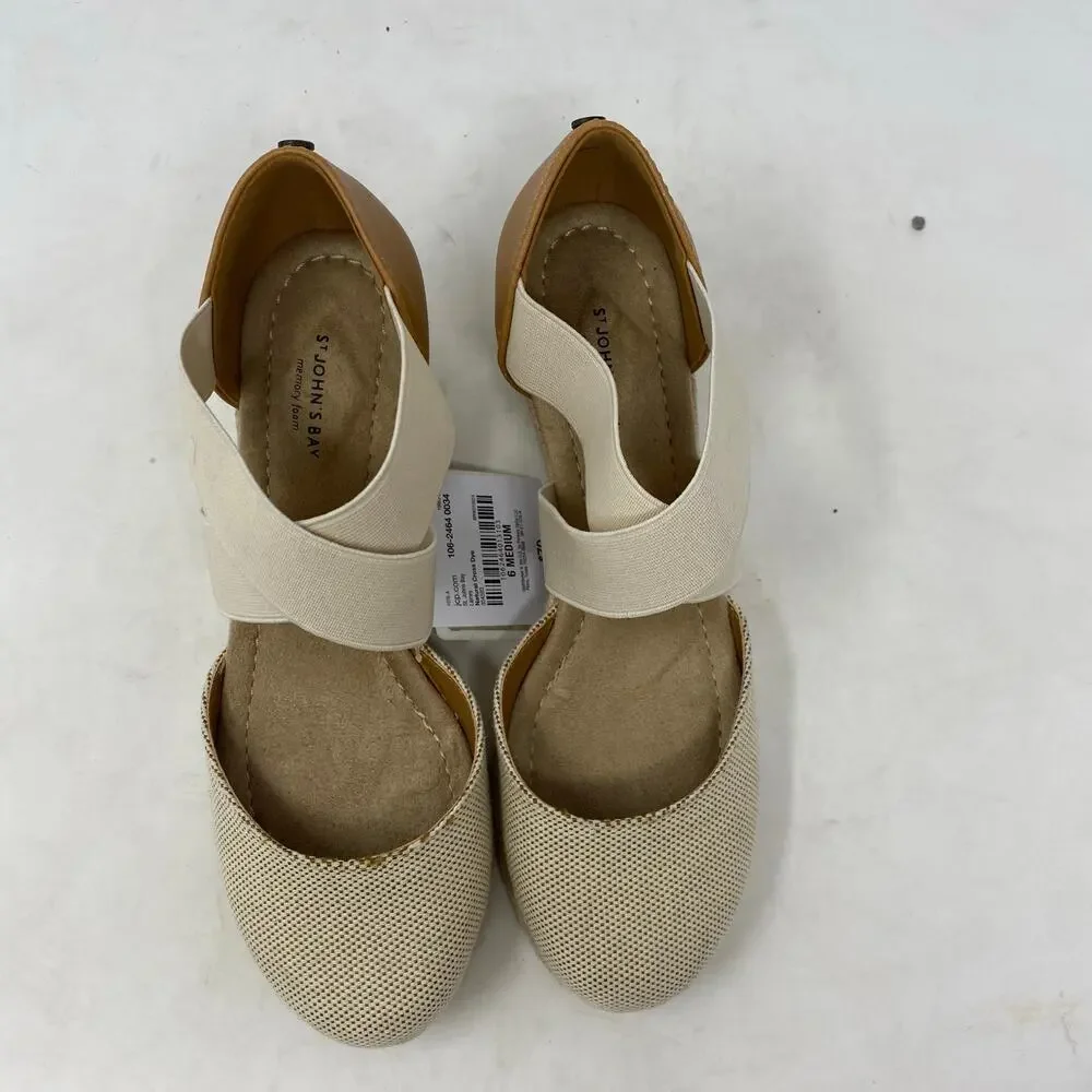 St. John's Bay Lainey Wedge Sandals Womens Size 6